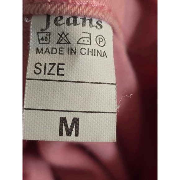 Women's Unbranded Flare Jeans Size M Pink - Picture 7 of 9